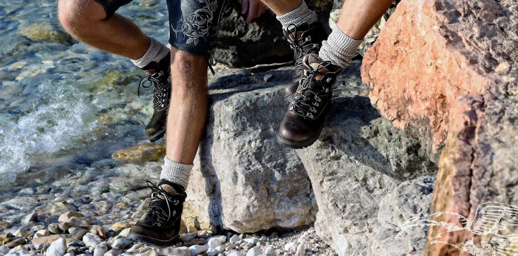 4460 Leather  Hiking boot / boots for Lederhosen