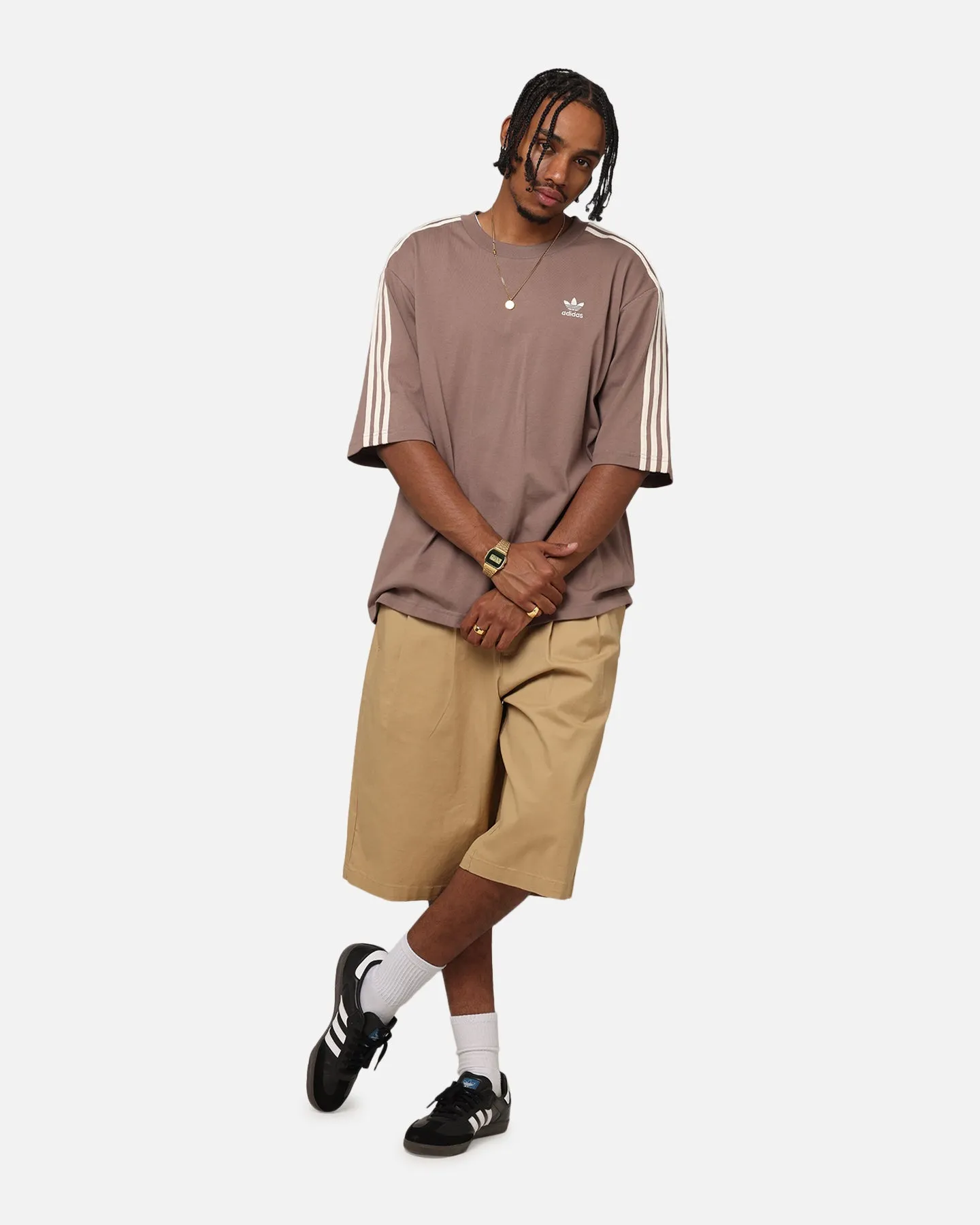 Adidas Oversized T-Shirt Brown