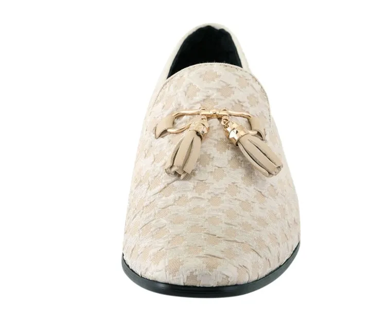 Amali Elegant Tassel Shoes For Men Quilted Design