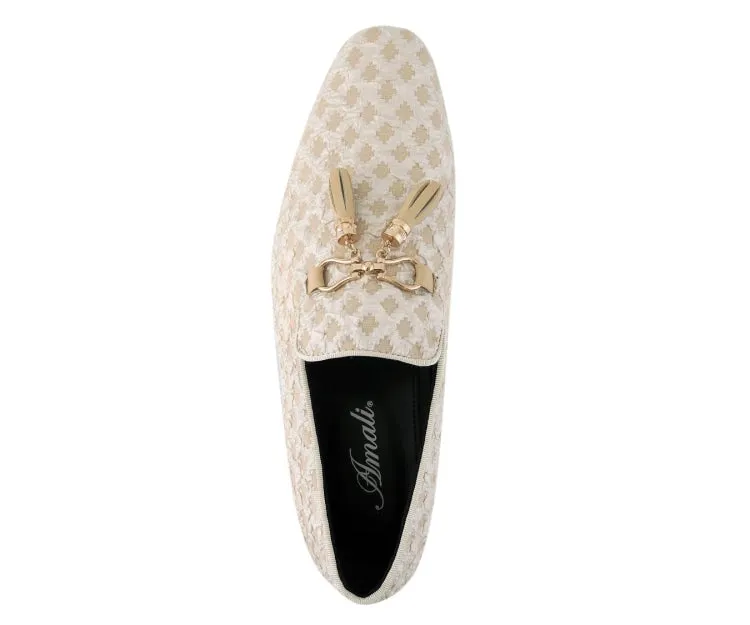 Amali Elegant Tassel Shoes For Men Quilted Design