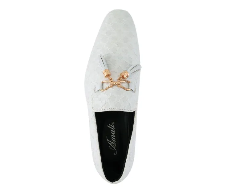 Amali Elegant Tassel Shoes For Men Quilted Design
