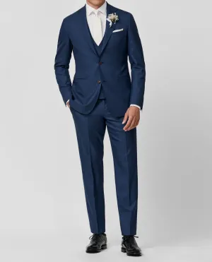 Angelico 365 Doppio Ritorto S130 Merino Wool Twill Royal Blue