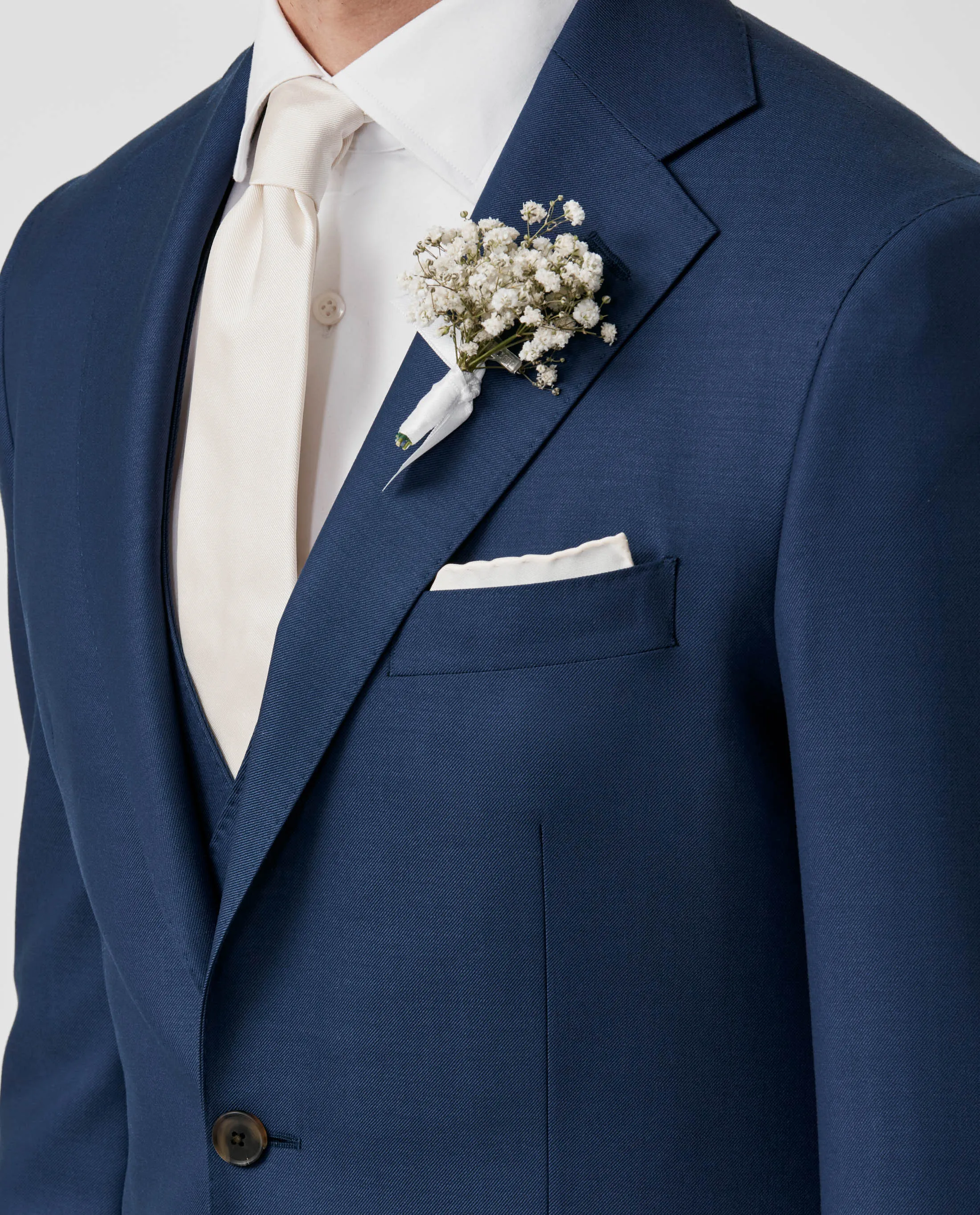 Angelico 365 Doppio Ritorto S130 Merino Wool Twill Royal Blue