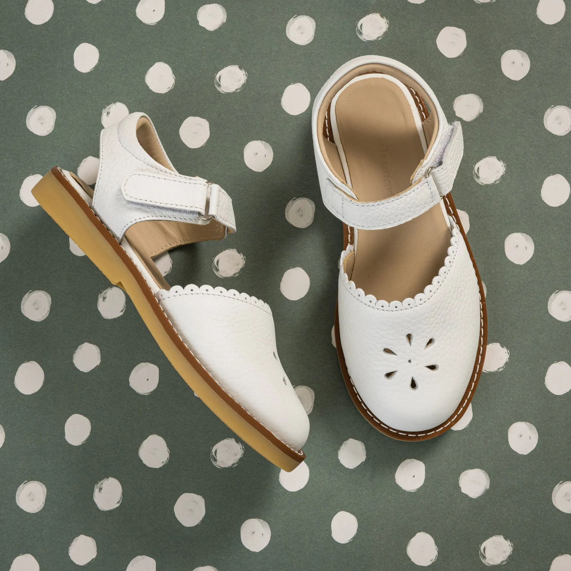 Bellis Sandal White