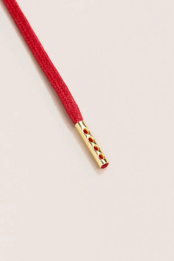 Cherry | Flat Waxed Shoelaces