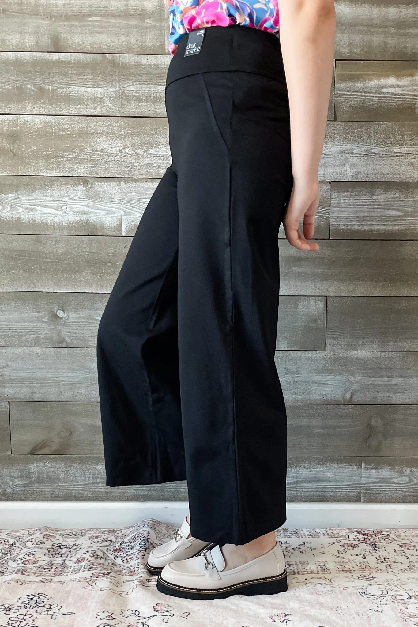Dear Scarlett Magic Cropped Wide Leg Slacks