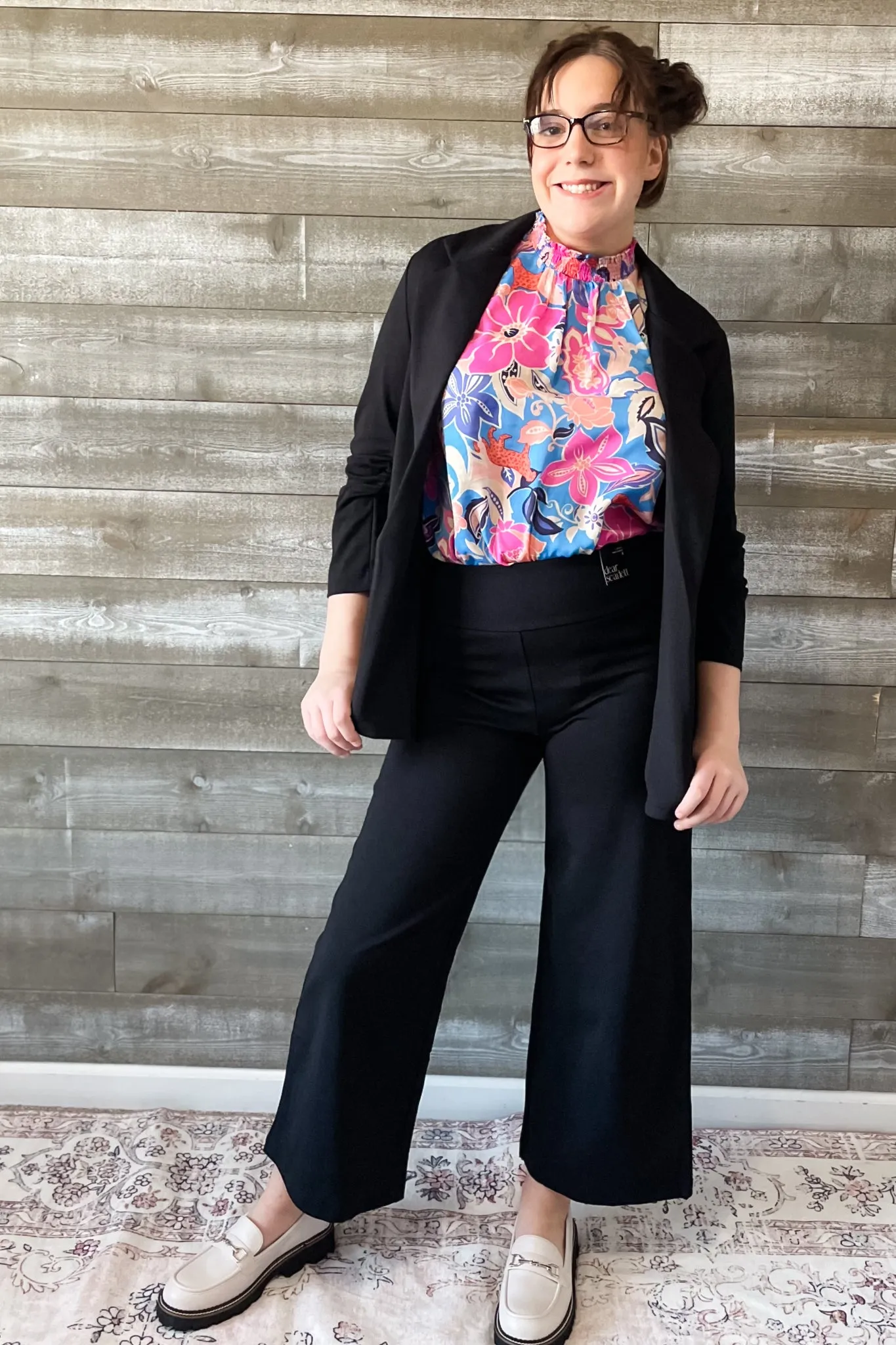 Dear Scarlett Magic Cropped Wide Leg Slacks