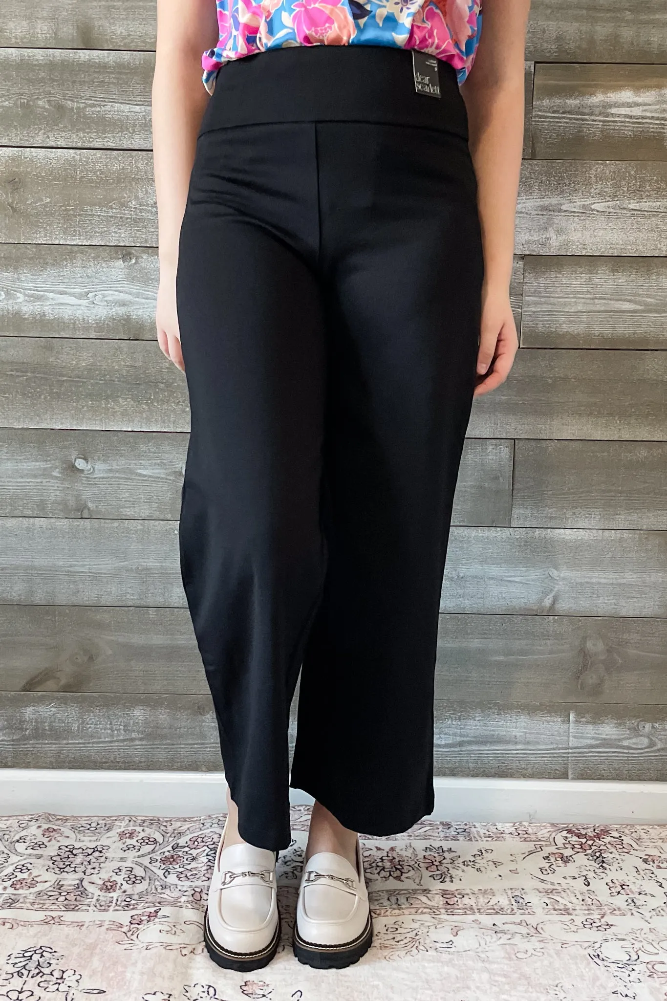 Dear Scarlett Magic Cropped Wide Leg Slacks