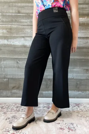 Dear Scarlett Magic Cropped Wide Leg Slacks