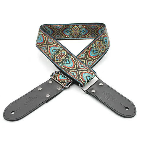 DSL 2" Jacquard Weaving Guitar Strap - Mermaid Blue