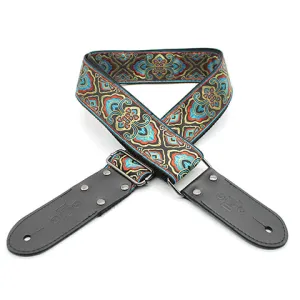 DSL 2" Jacquard Weaving Guitar Strap - Mermaid Blue