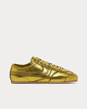 Dustin Metallic Leather Gold Low Top Sneakers