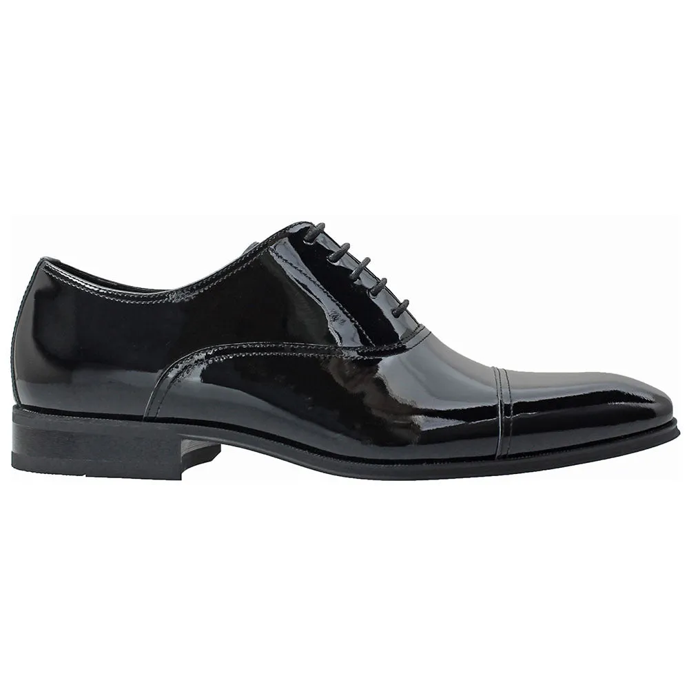 Florsheim Tux Black Leather Cap Toe Oxfords