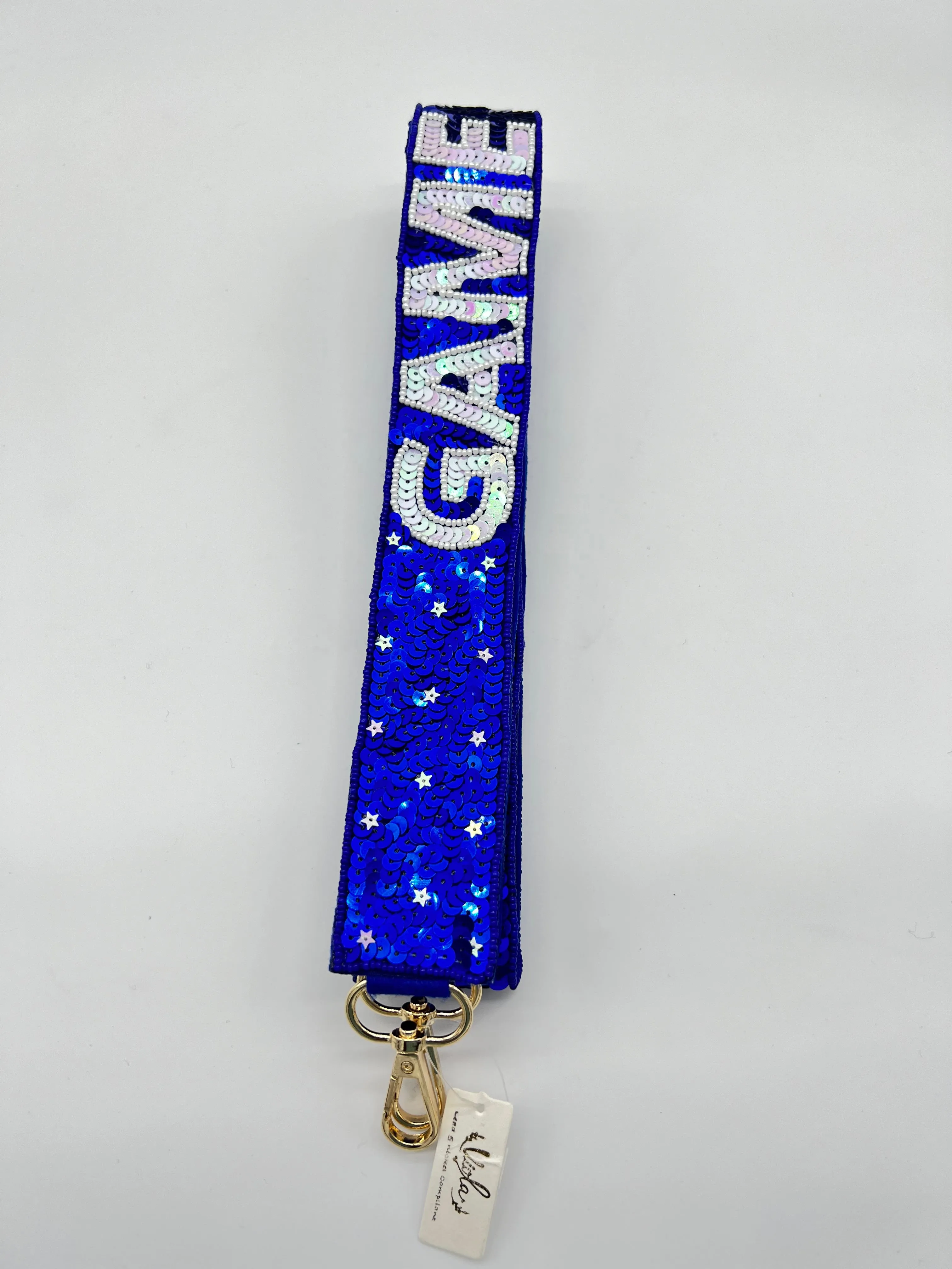Game Day Stars Purse Strap Sequin