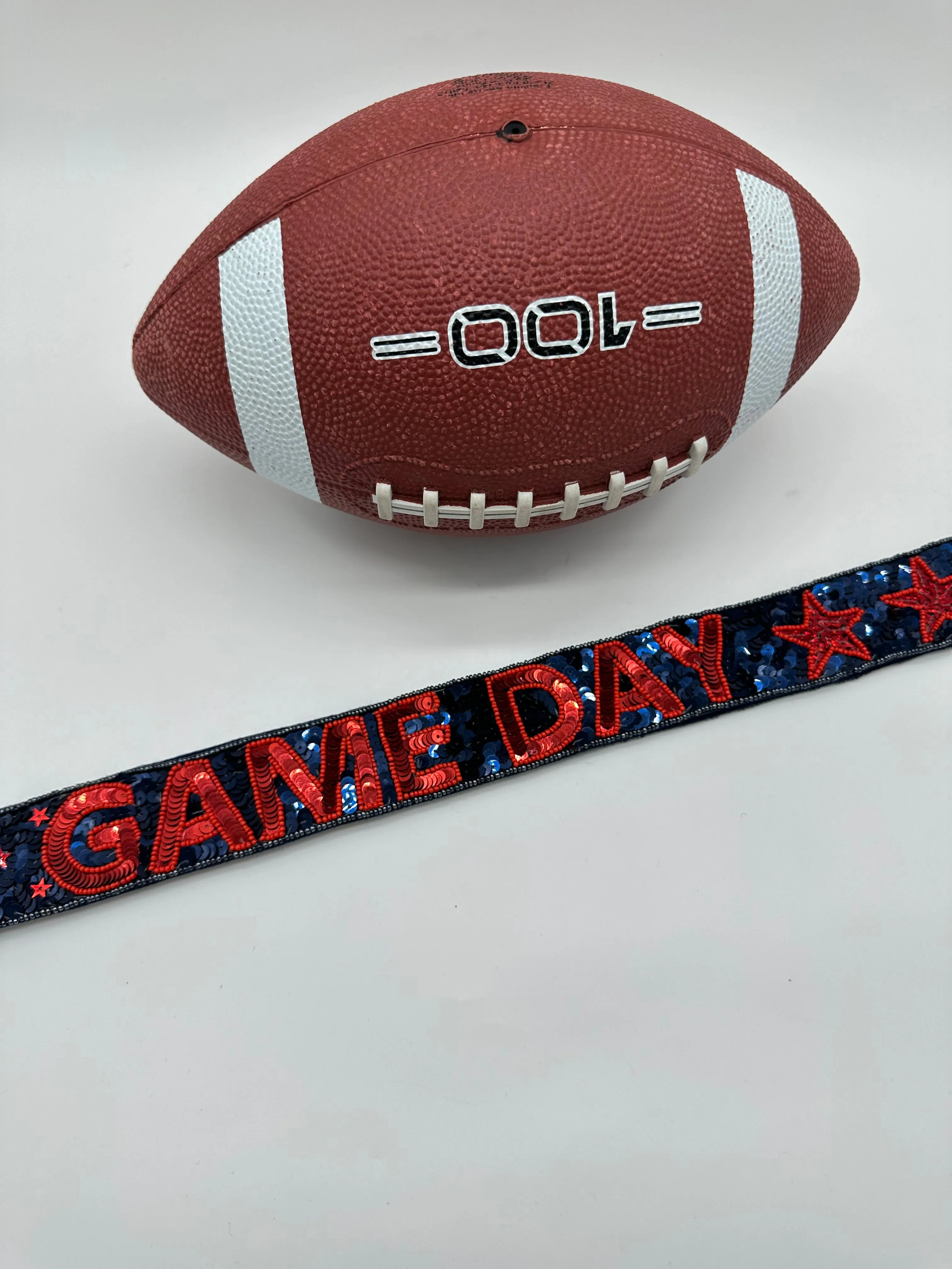 Game Day Stars Purse Strap Sequin