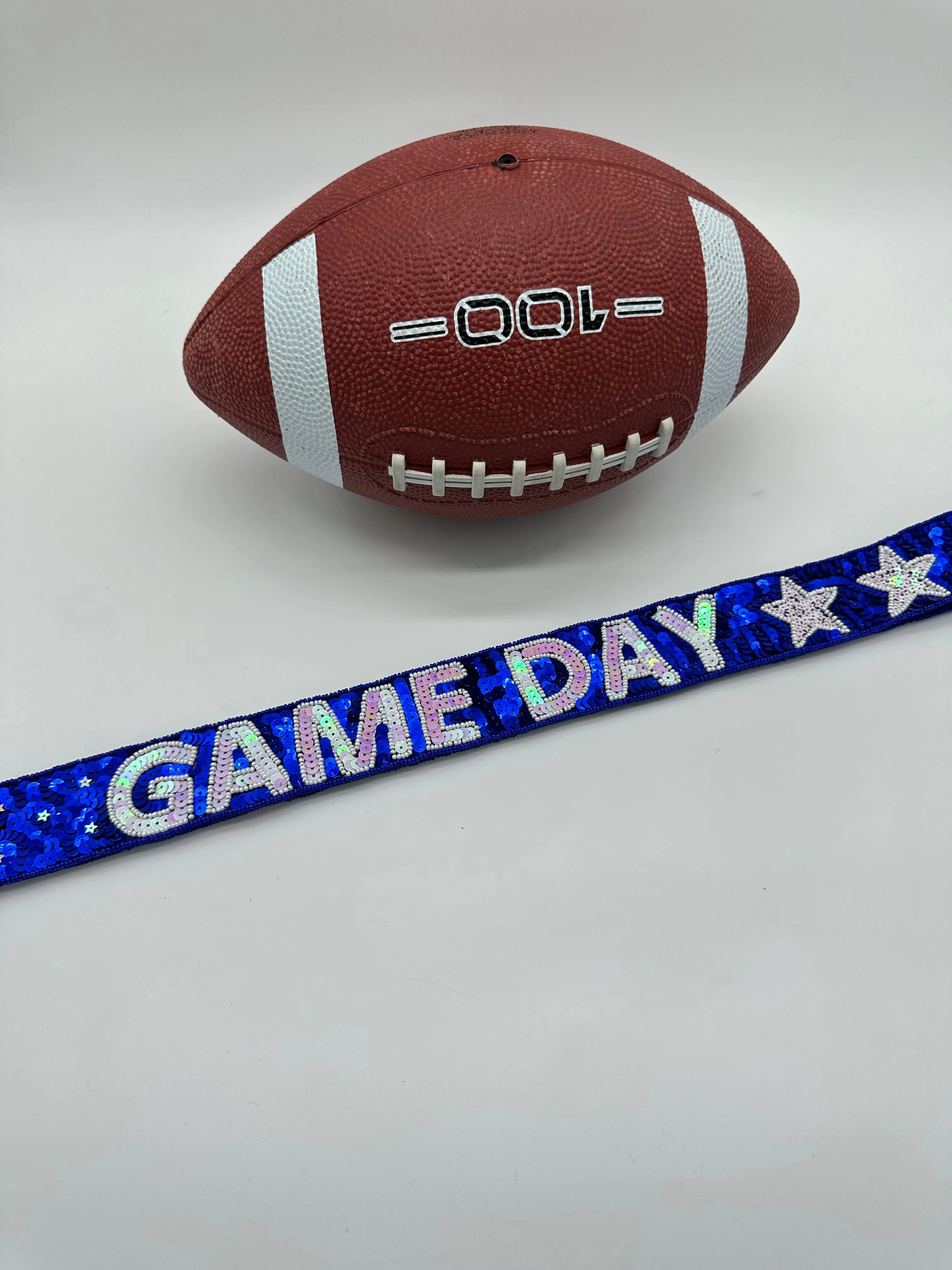 Game Day Stars Purse Strap Sequin