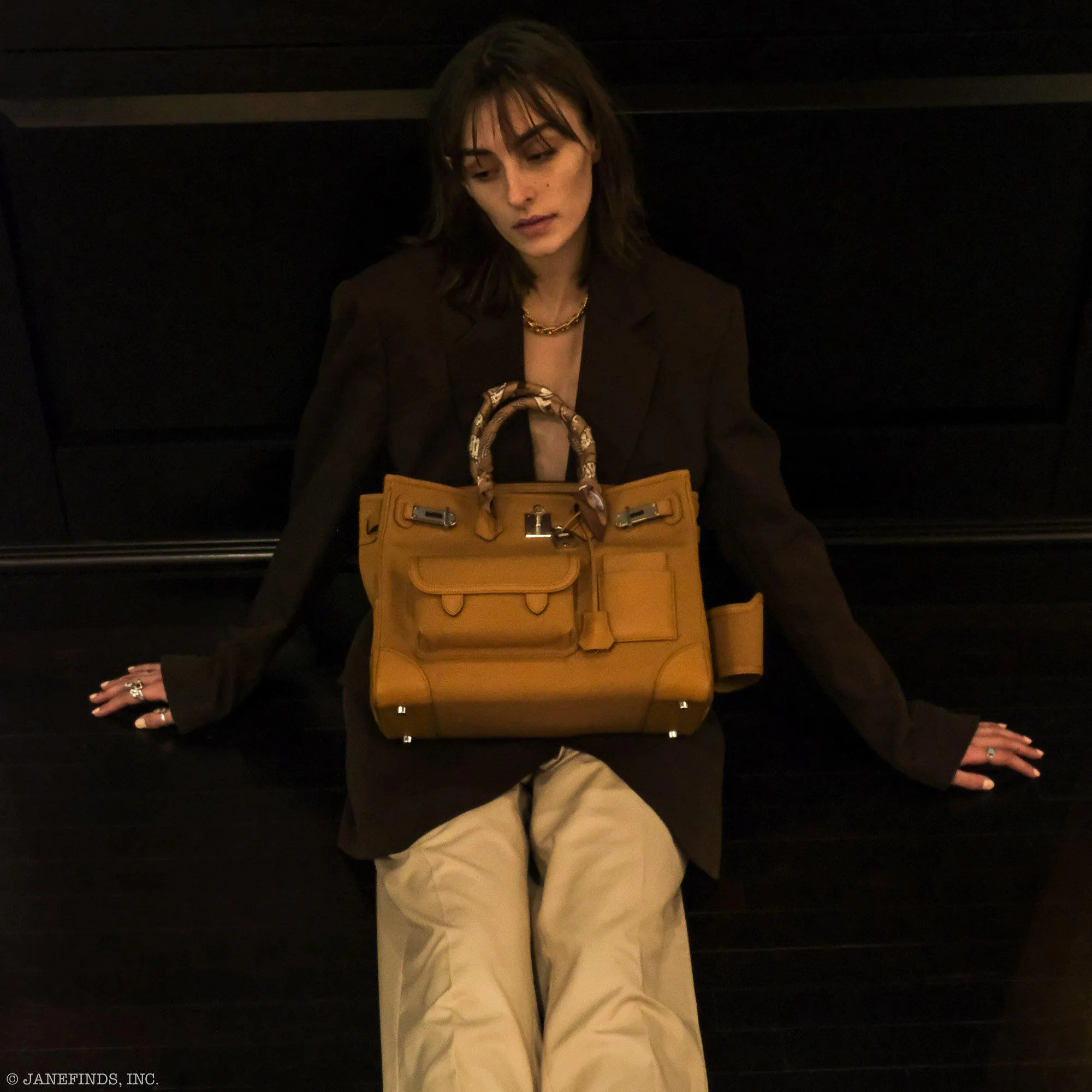 Hermès Cargo Birkin 35 Sesame Swift and Toile Goeland Palladium Hardware