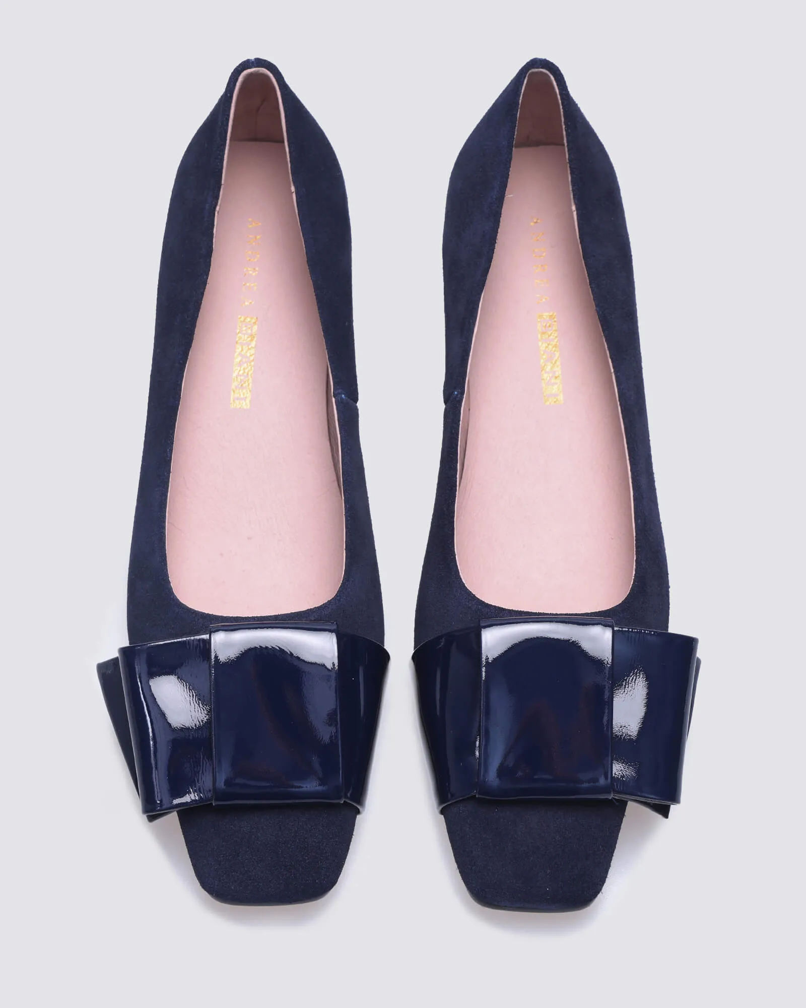 JUNE BALLET FLATS NAVY SUEDE LEATHER