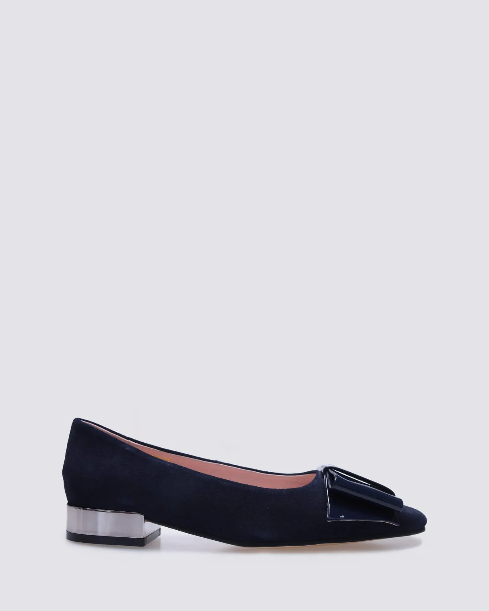JUNE BALLET FLATS NAVY SUEDE LEATHER