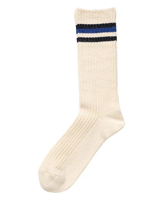 Kamakura Vintage Ivy Socks - Blue