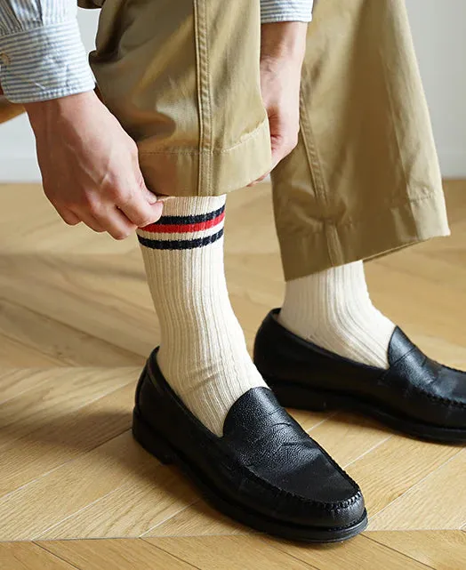 Kamakura Vintage Ivy Socks - Red
