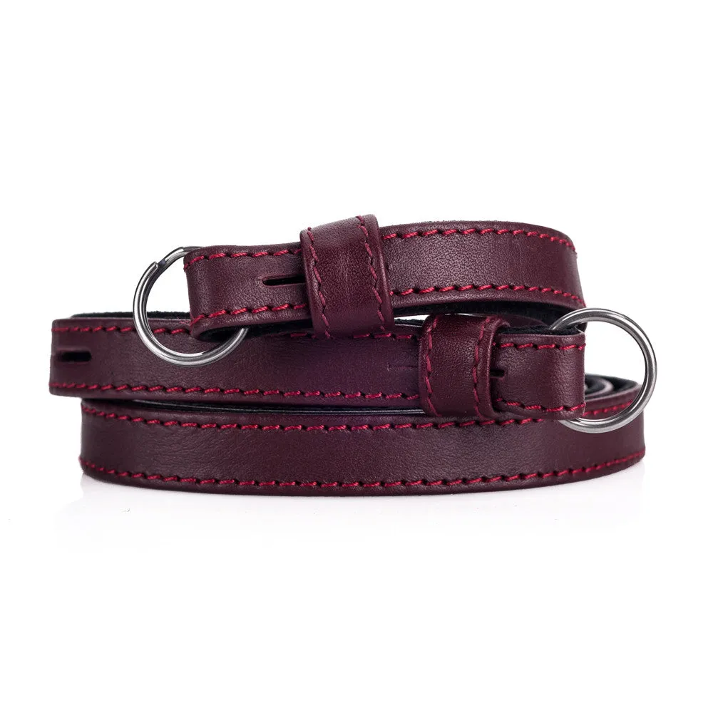 Leica Traditional carrying strap Nappa bordeaux