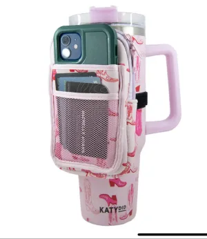 LIGHT PINK WESTERN BOOTS 40oz With Matching Pouch