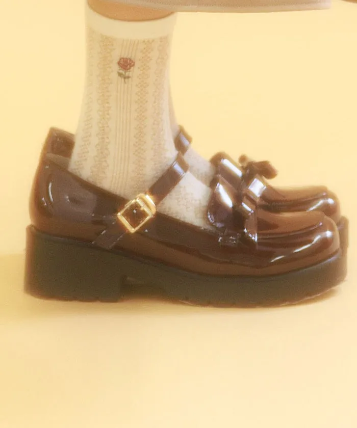 Loafers Pumps with Ribbon