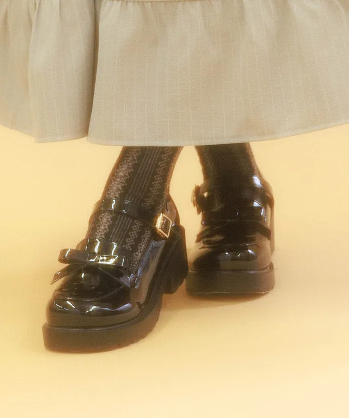 Loafers Pumps with Ribbon