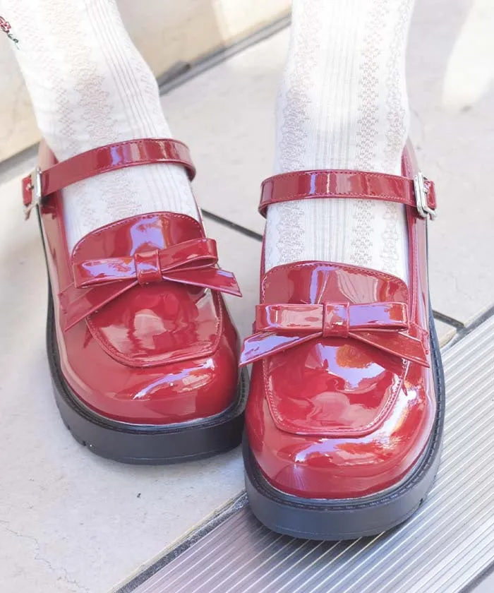 Loafers Pumps with Ribbon