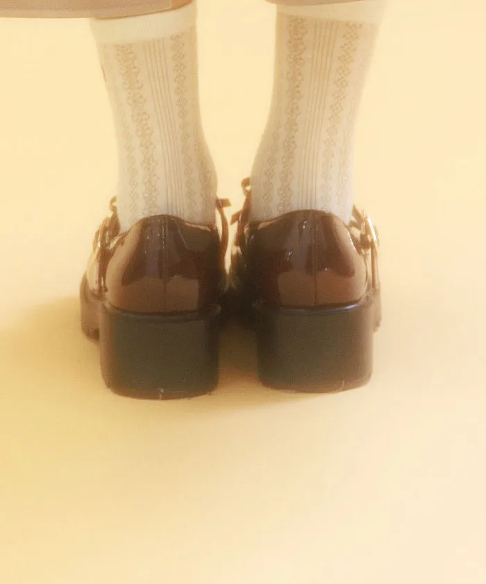 Loafers Pumps with Ribbon