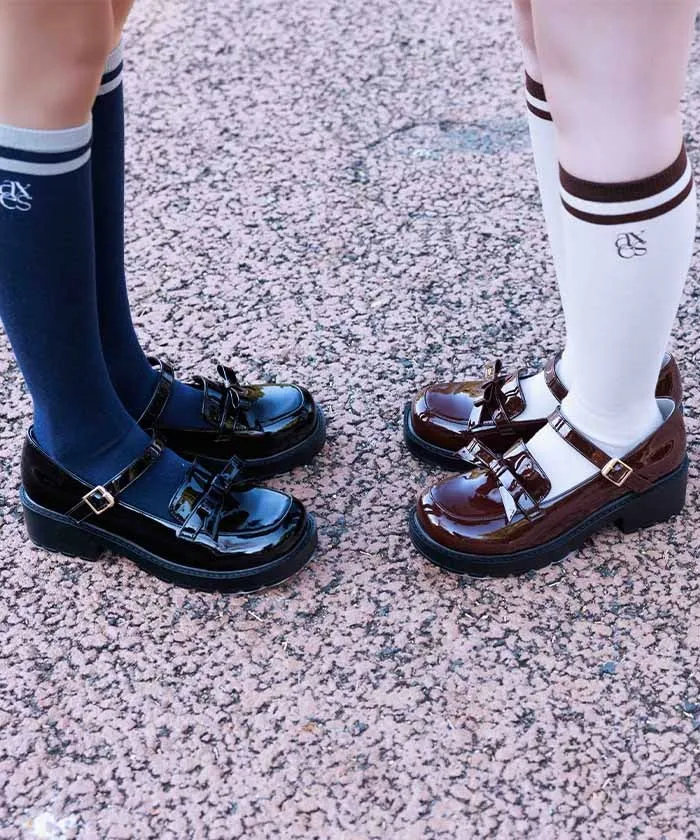 Loafers Pumps with Ribbon