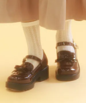 Loafers Pumps with Ribbon