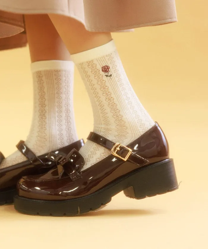 Loafers Pumps with Ribbon