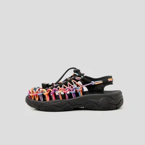 Loom Sandals Rainbow Black for Kids