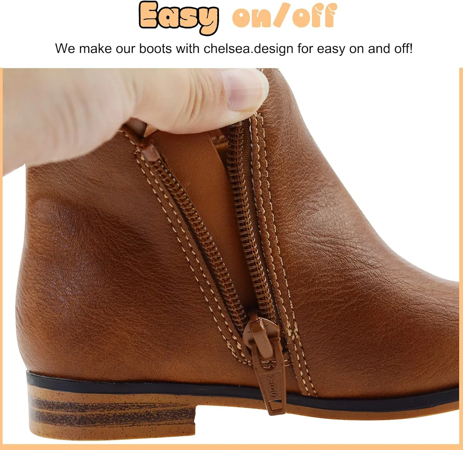 LseLom Girls Boots Ankle Boots for Girls with Zipper Short Suede Booties Fashion Boots for Toddler/Little Kids