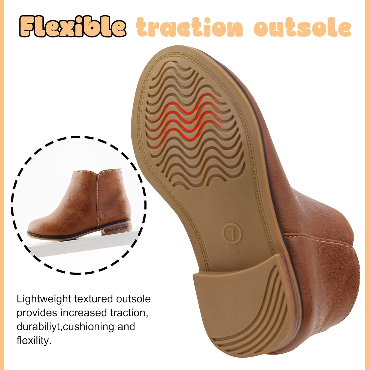 LseLom Girls Boots Ankle Boots for Girls with Zipper Short Suede Booties Fashion Boots for Toddler/Little Kids