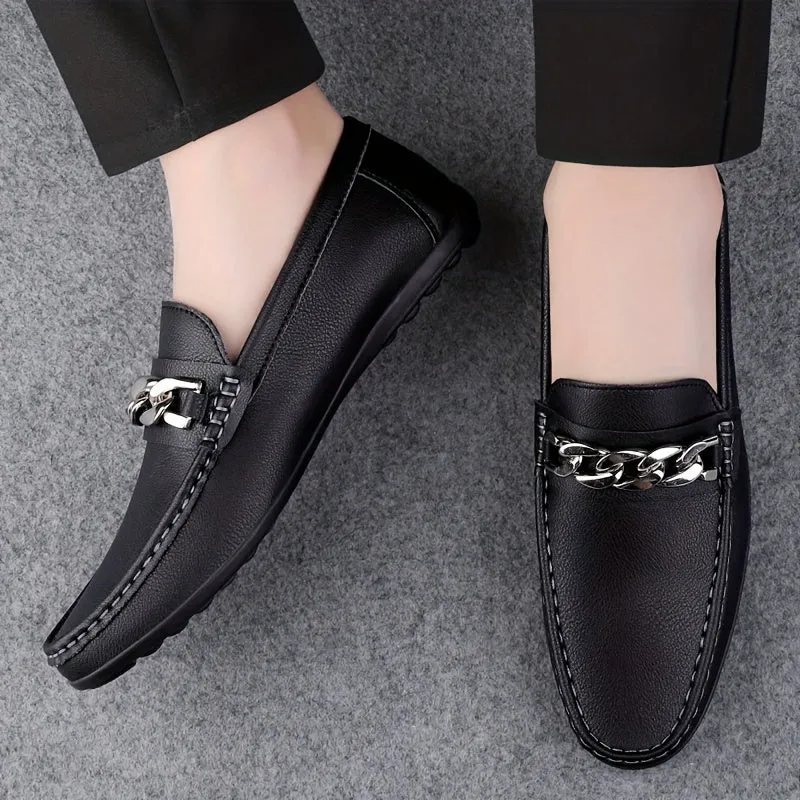 Men's Chic Penny Loafers For Night Walk | Black Or White