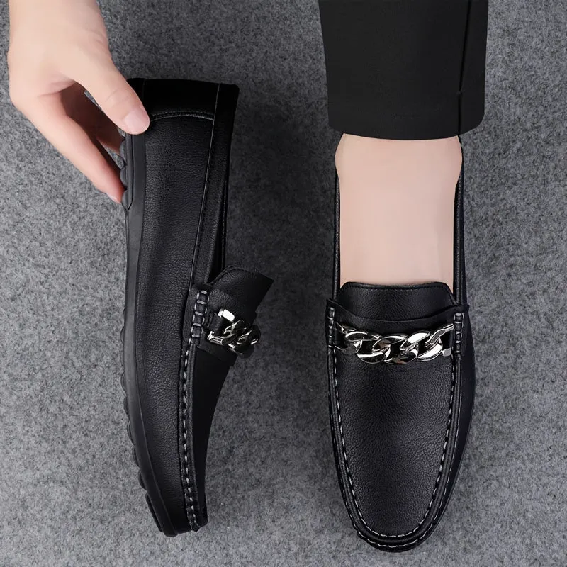 Men's Chic Penny Loafers For Night Walk | Black Or White