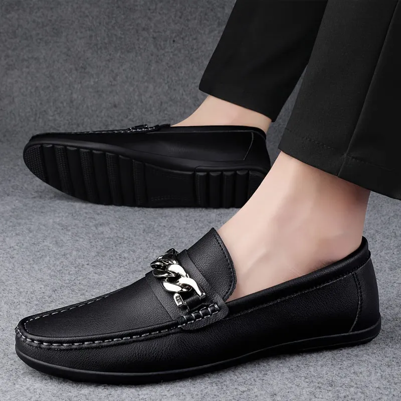 Men's Chic Penny Loafers For Night Walk | Black Or White