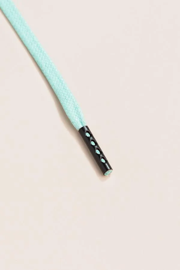 Mint Green | Flat Waxed Shoelaces