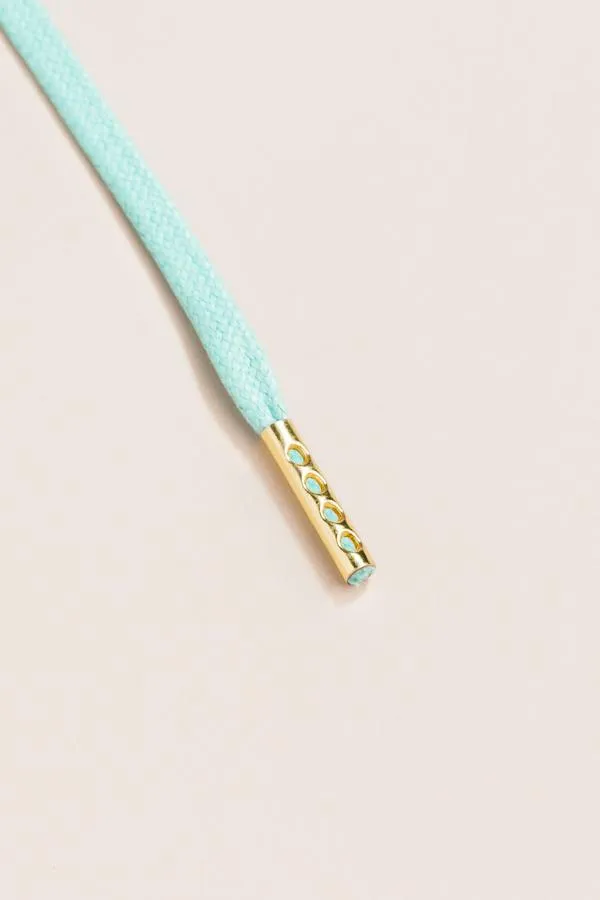 Mint Green | Flat Waxed Shoelaces