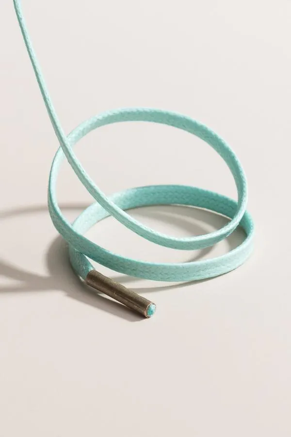 Mint Green | Flat Waxed Shoelaces