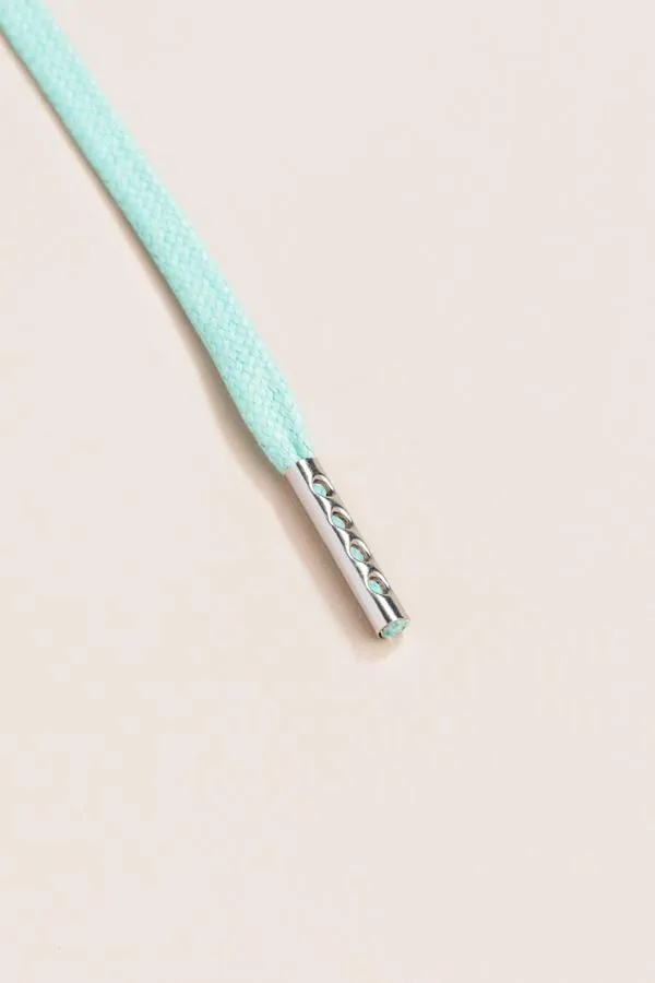 Mint Green | Flat Waxed Shoelaces
