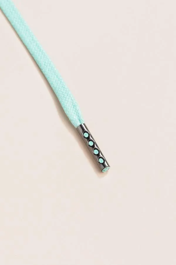 Mint Green | Flat Waxed Shoelaces