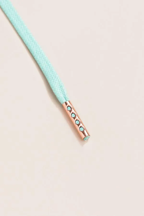 Mint Green | Flat Waxed Shoelaces