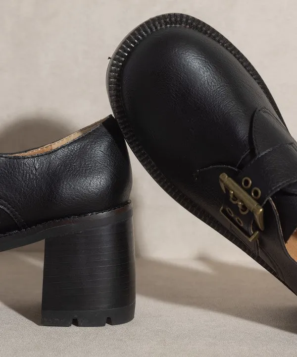 Oasis Society Sarah Buckled Platform Loafers
