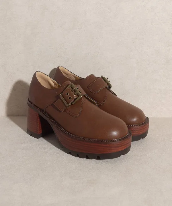Oasis Society Sarah Buckled Platform Loafers