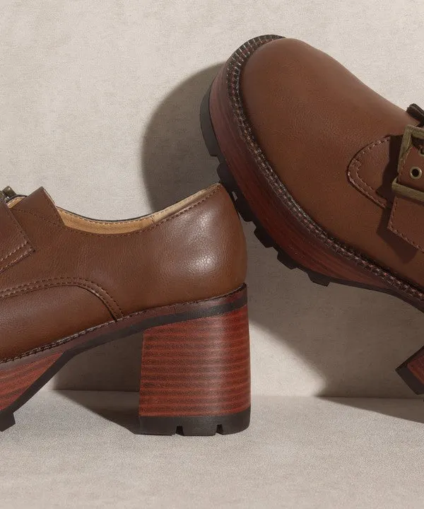 Oasis Society Sarah Buckled Platform Loafers