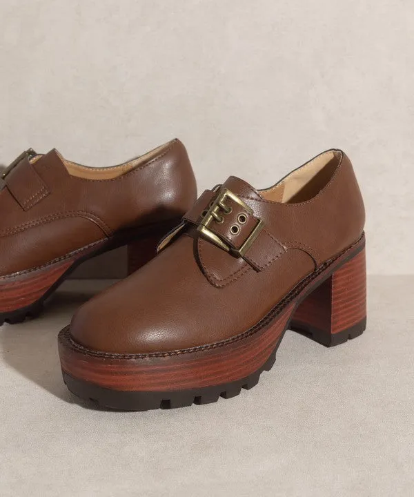 Oasis Society Sarah Buckled Platform Loafers
